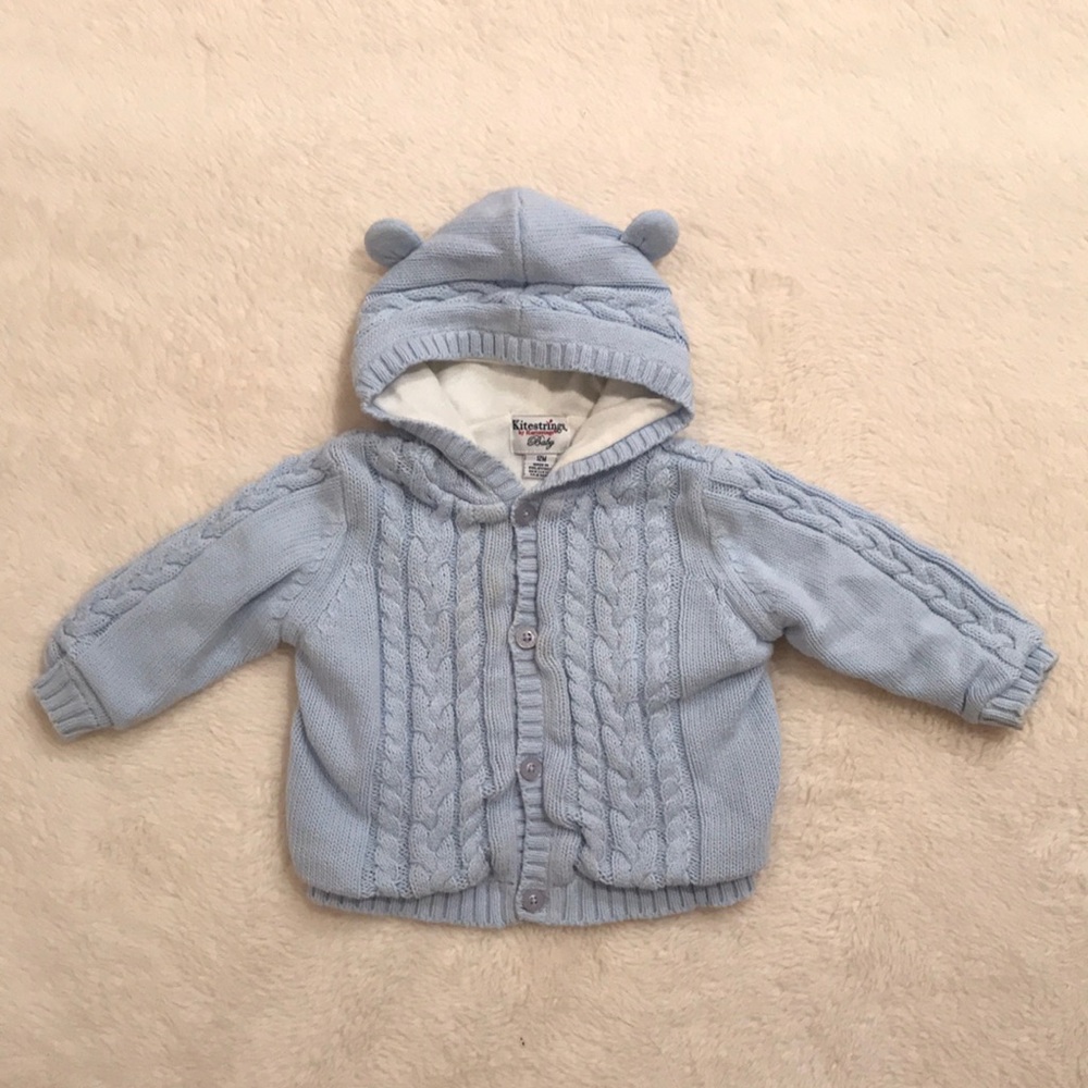 Kitesrpings blue sweater jacket
